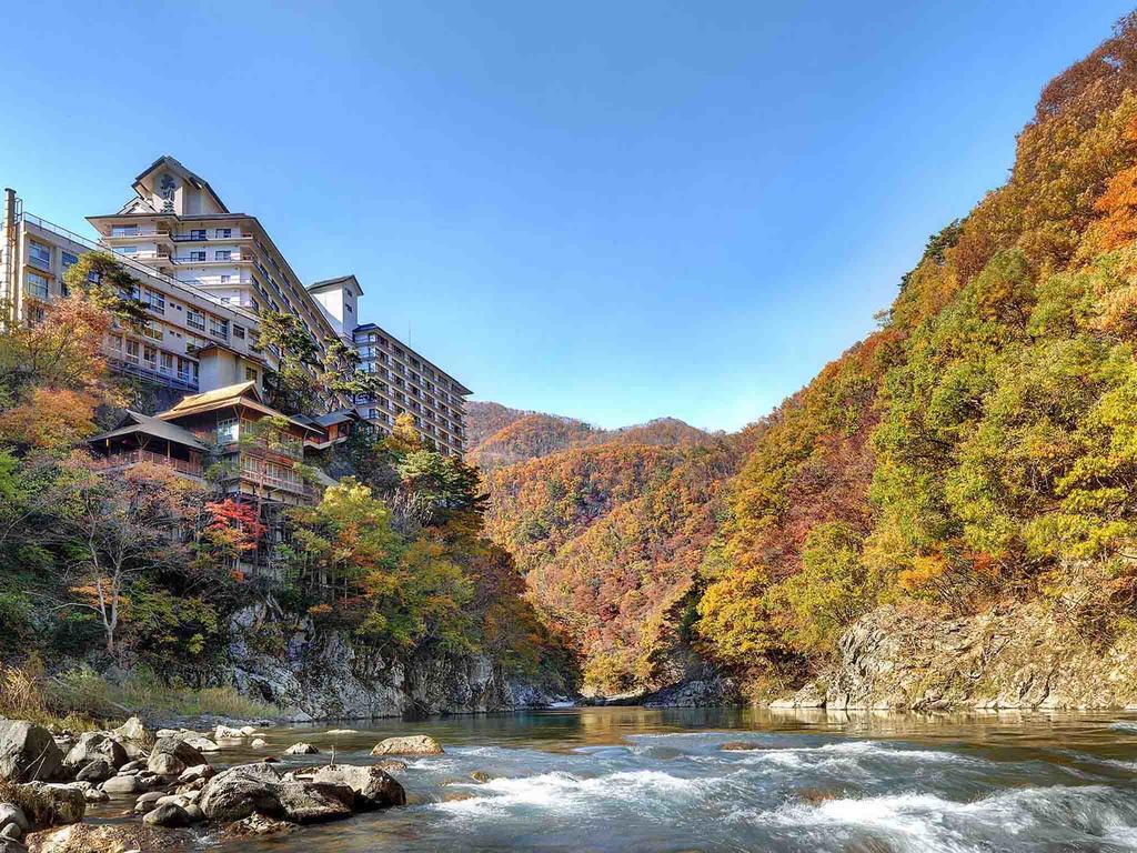 Hotel Ookawaso Aizuwakamatsu Exterior foto